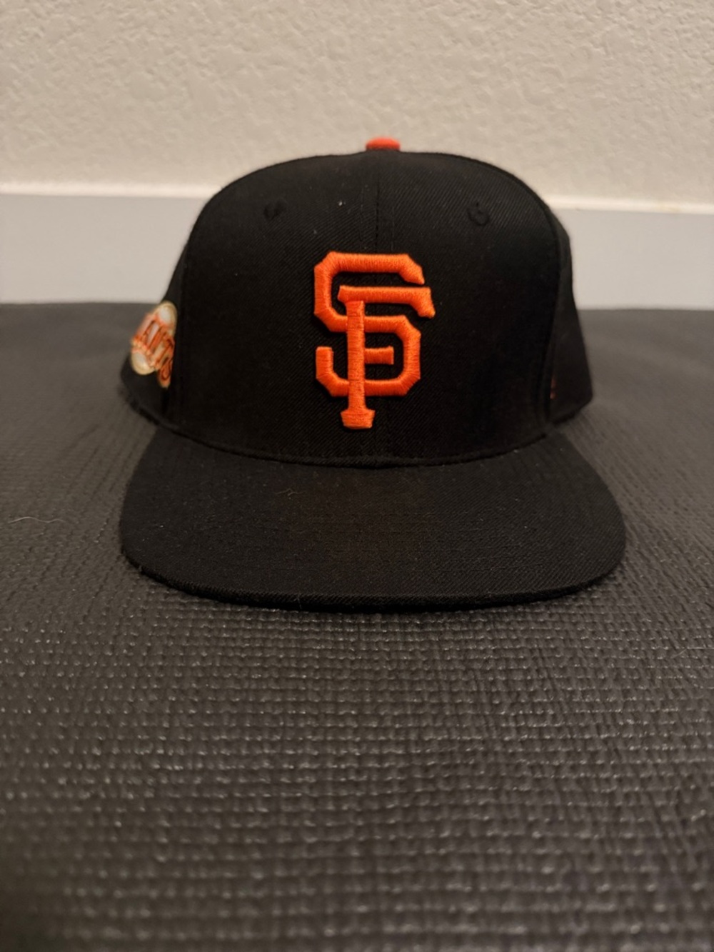 47 Brand San Francisco Giants Black and Orange Fitted Hat